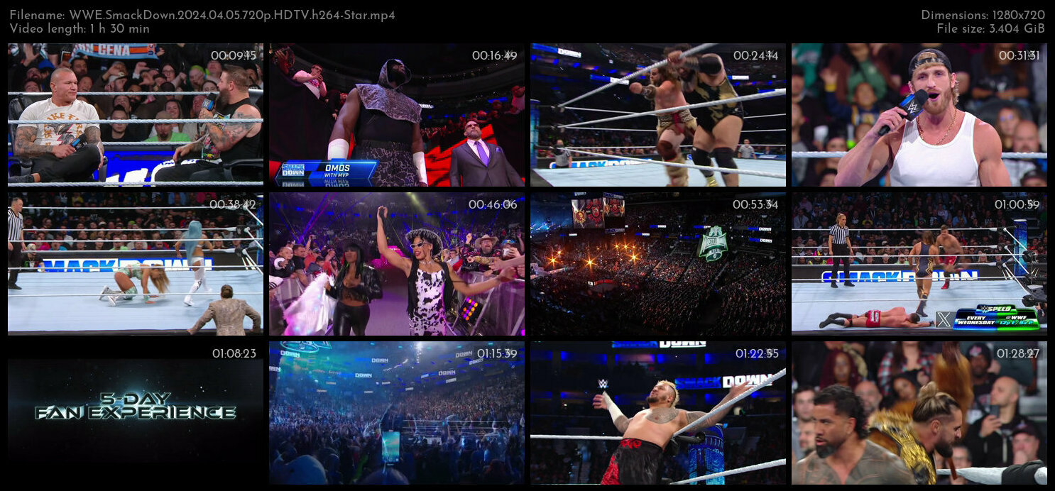 WWE SmackDown 2024 04 05 720p HDTV h264 Star TGx