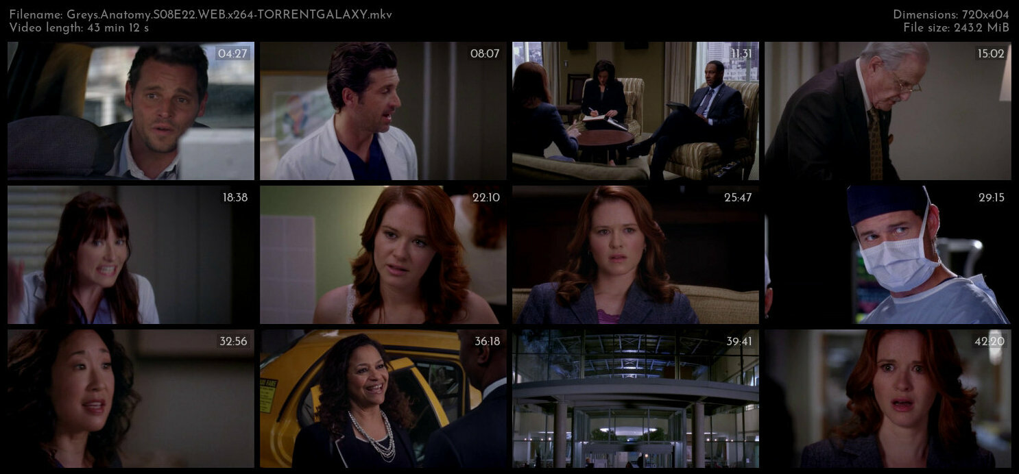 Greys Anatomy S08E22 WEB x264 TORRENTGALAXY