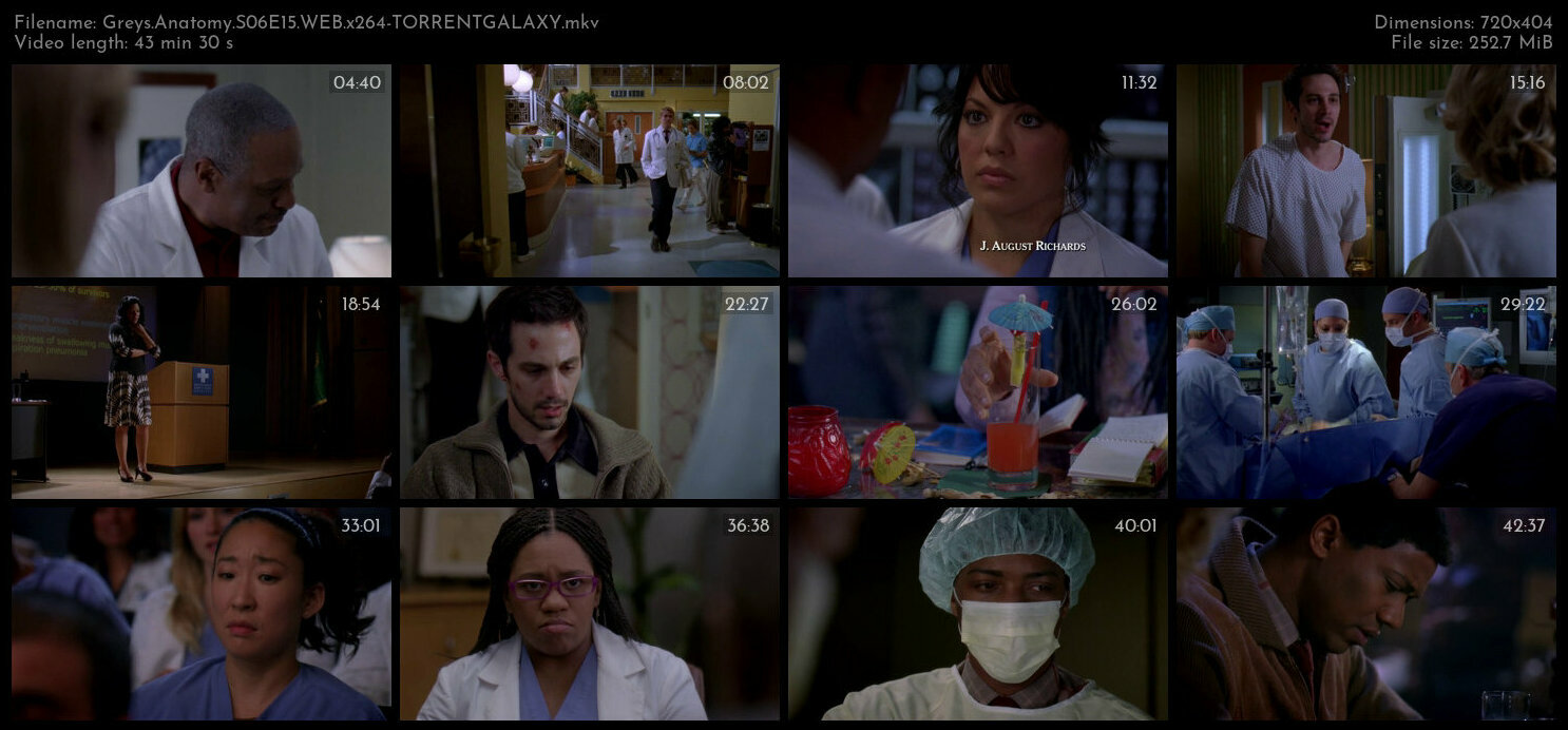 Greys Anatomy S06E15 WEB x264 TORRENTGALAXY