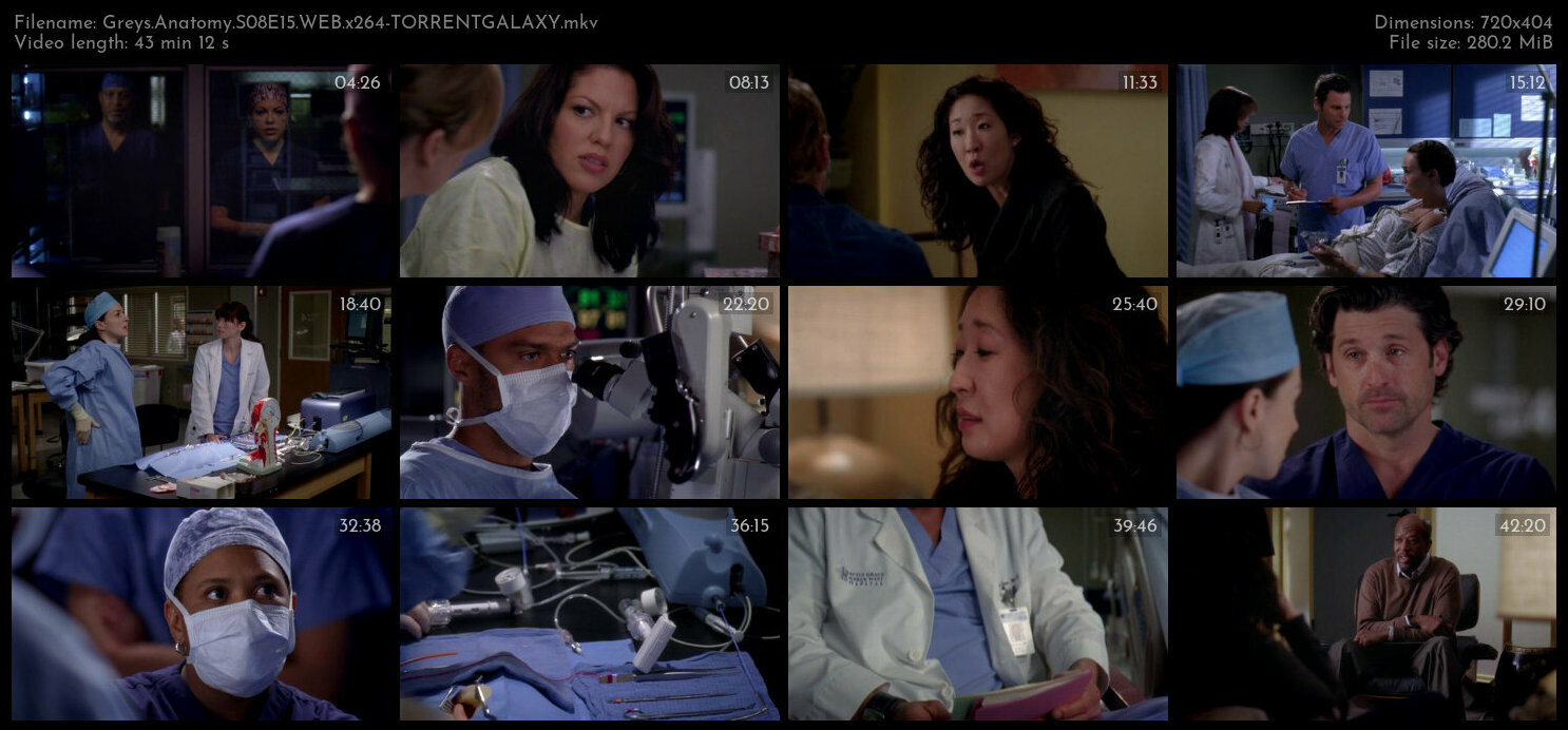 Greys Anatomy S08E15 WEB x264 TORRENTGALAXY