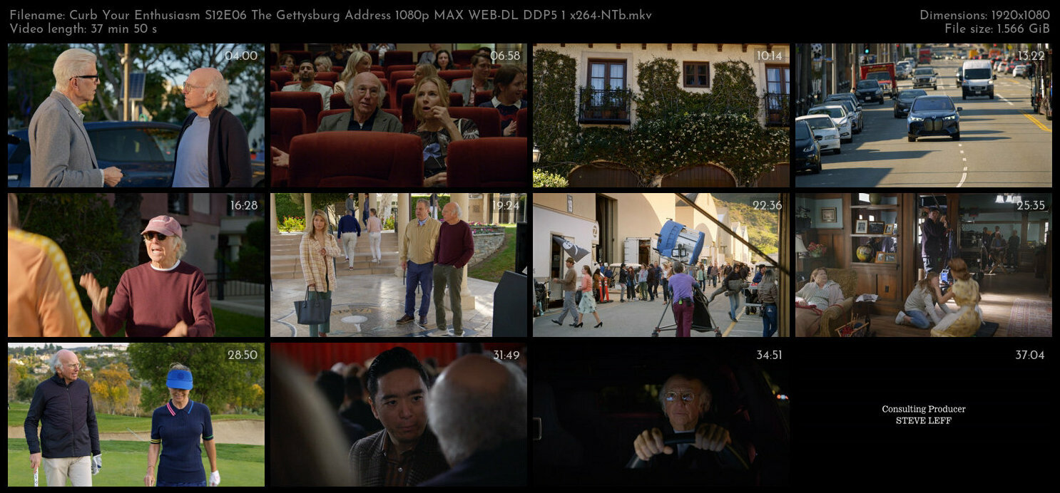 Curb Your Enthusiasm S12E06 The Gettysburg Address 1080p MAX WEB DL DDP5 1 x264 NTb TGx