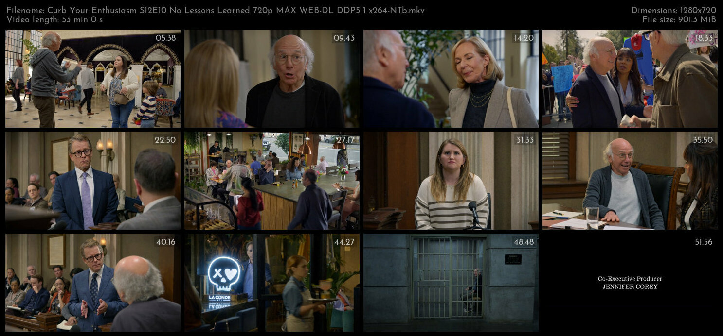 Curb Your Enthusiasm S12E10 No Lessons Learned 720p MAX WEB DL DDP5 1 x264 NTb TGx