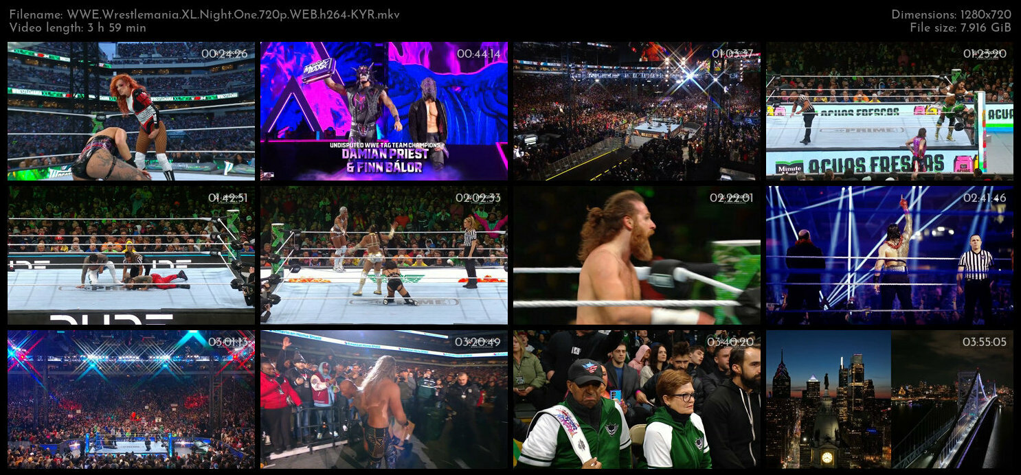 WWE Wrestlemania XL Night One 720p WEB h264 KYR TGx
