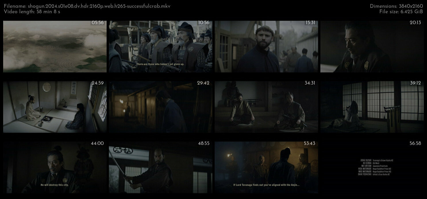 shogun 2024 s01e08 dv hdr 2160p web h265 successfulcrab TGx