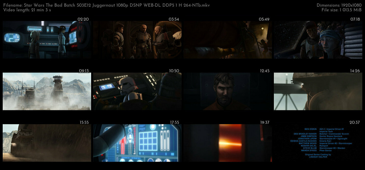 Star Wars The Bad Batch S03E12 Juggernaut 1080p DSNP WEB DL DDP5 1 H 264 NTb TGx