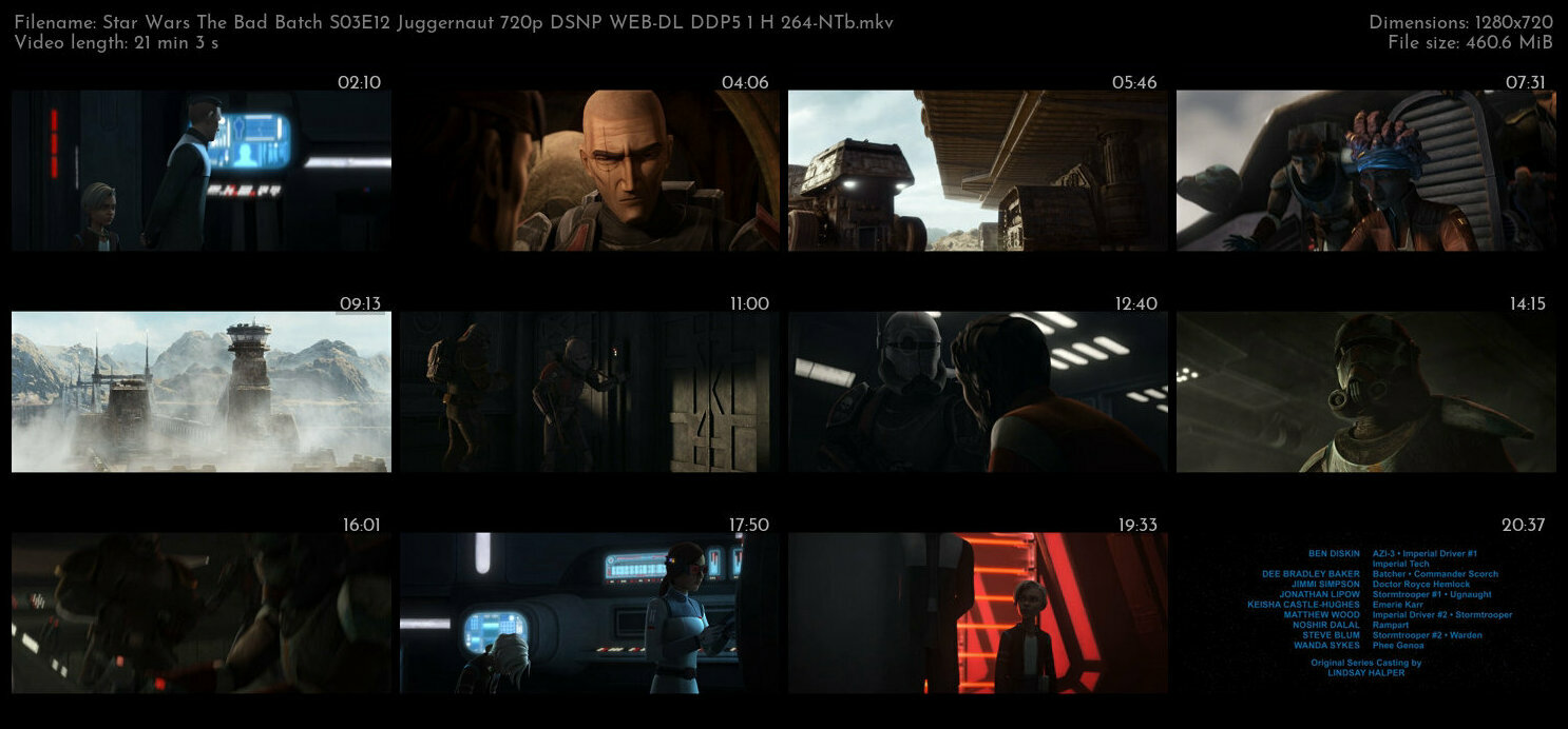 Star Wars The Bad Batch S03E12 Juggernaut 720p DSNP WEB DL DDP5 1 H 264 NTb TGx