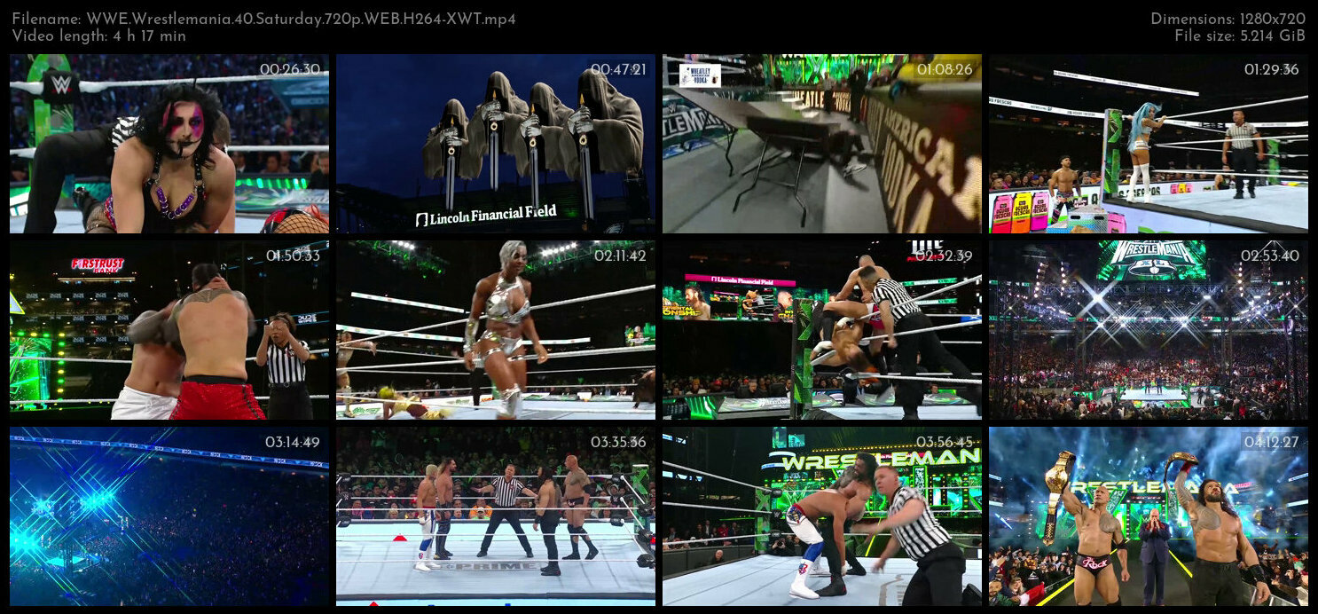 WWE Wrestlemania 40 720p WEB H264 XWT TGx