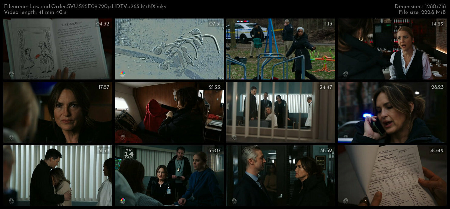 Law and Order SVU S25E09 720p HDTV x265 MiNX TGx