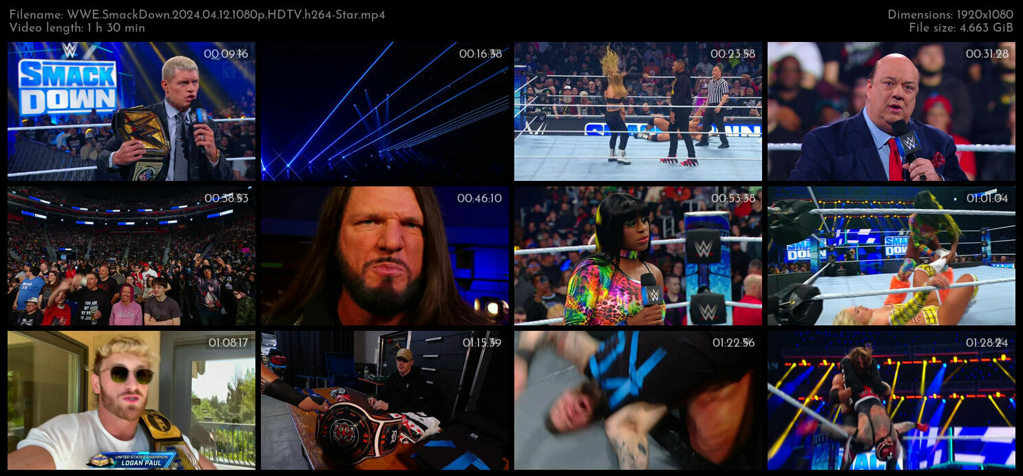 WWE SmackDown 2024 04 12 1080p HDTV h264 Star TGx