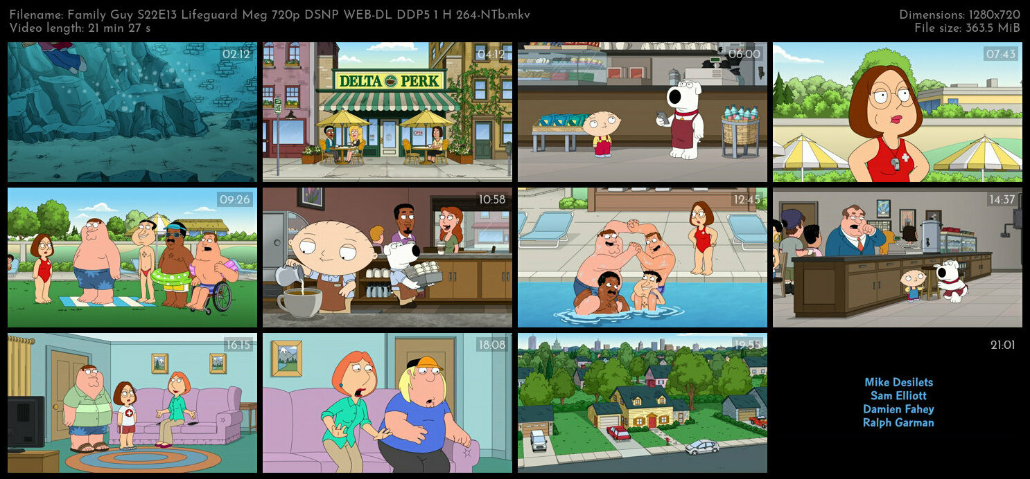 Family Guy S22E13 Lifeguard Meg 720p DSNP WEB DL DDP5 1 H 264 NTb TGx