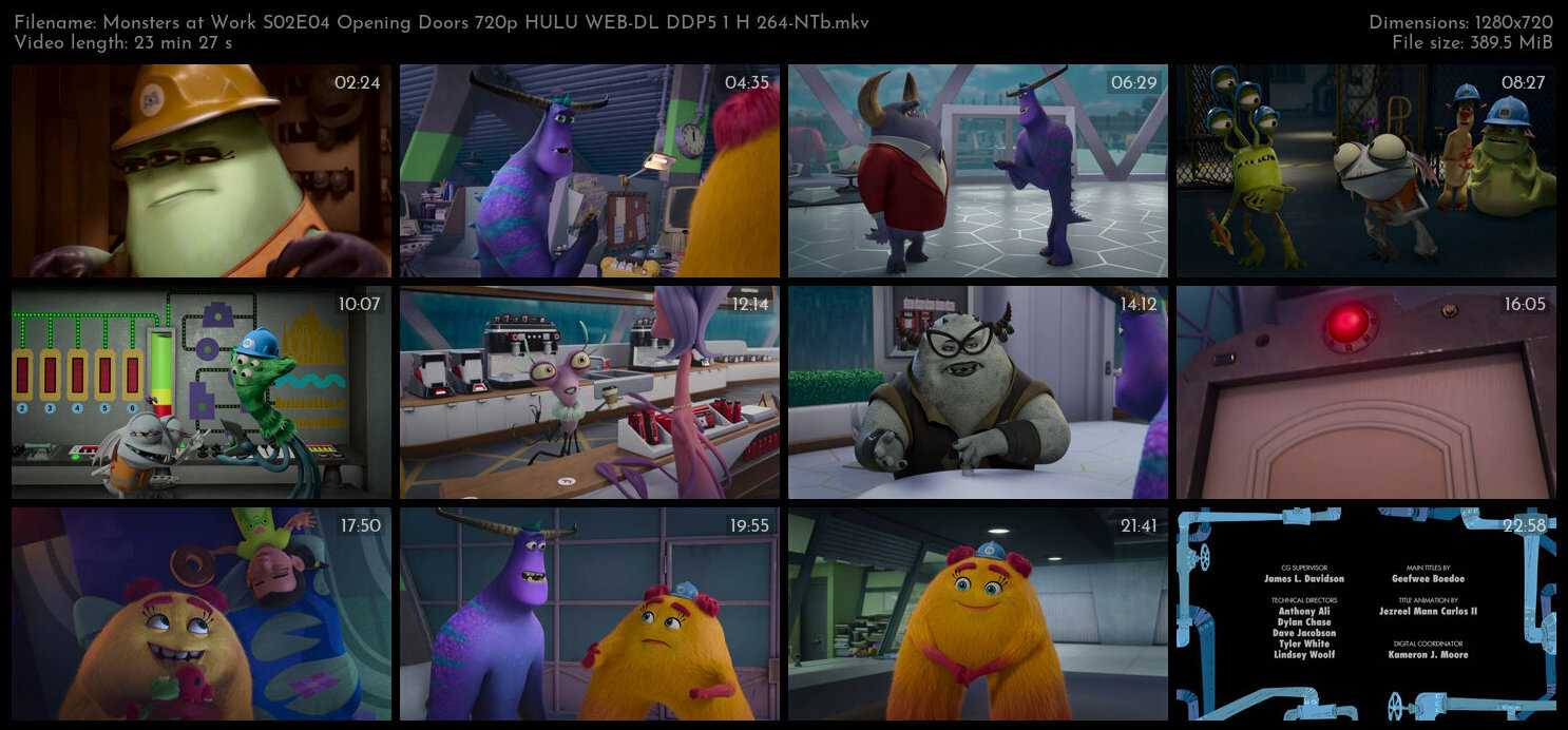 Monsters at Work S02E04 Opening Doors 720p HULU WEB DL DDP5 1 H 264 NTb TGx