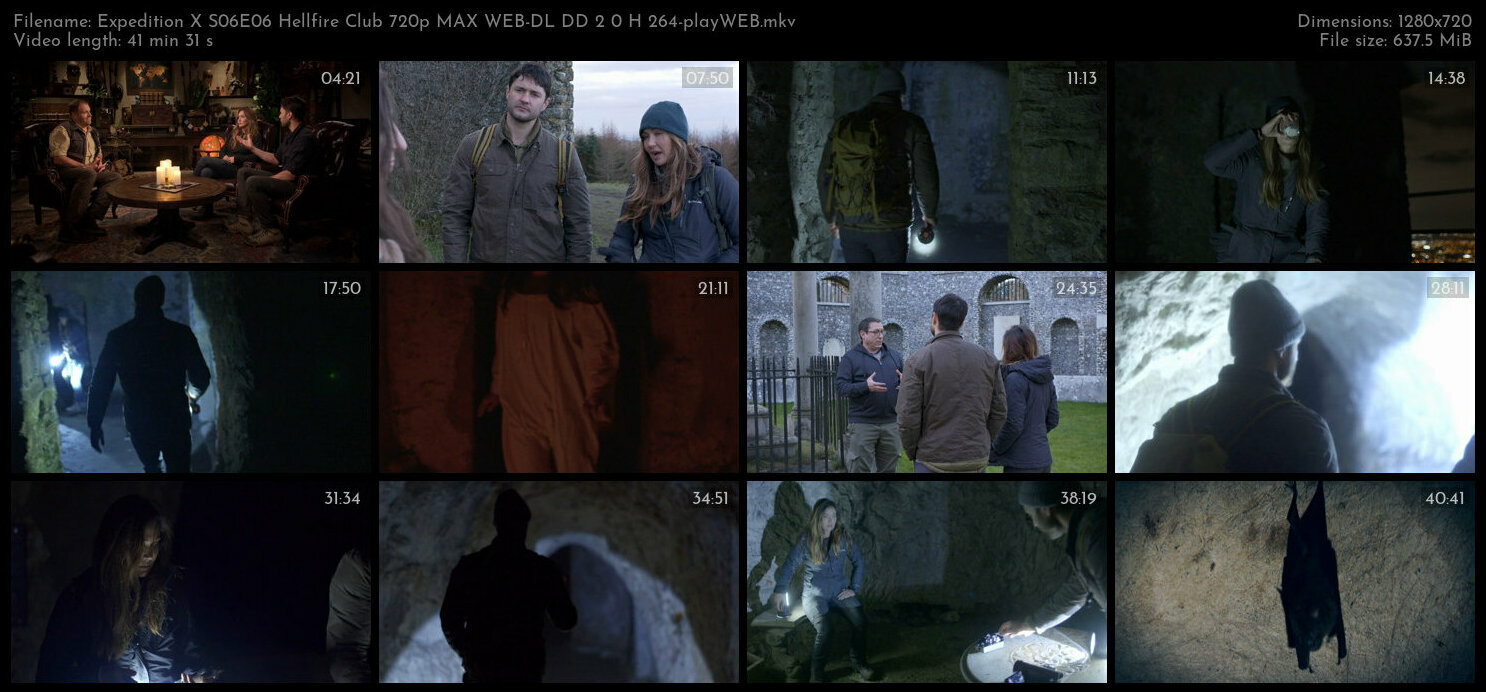 Expedition X S06E06 Hellfire Club 720p MAX WEB DL DD 2 0 H 264 playWEB TGx