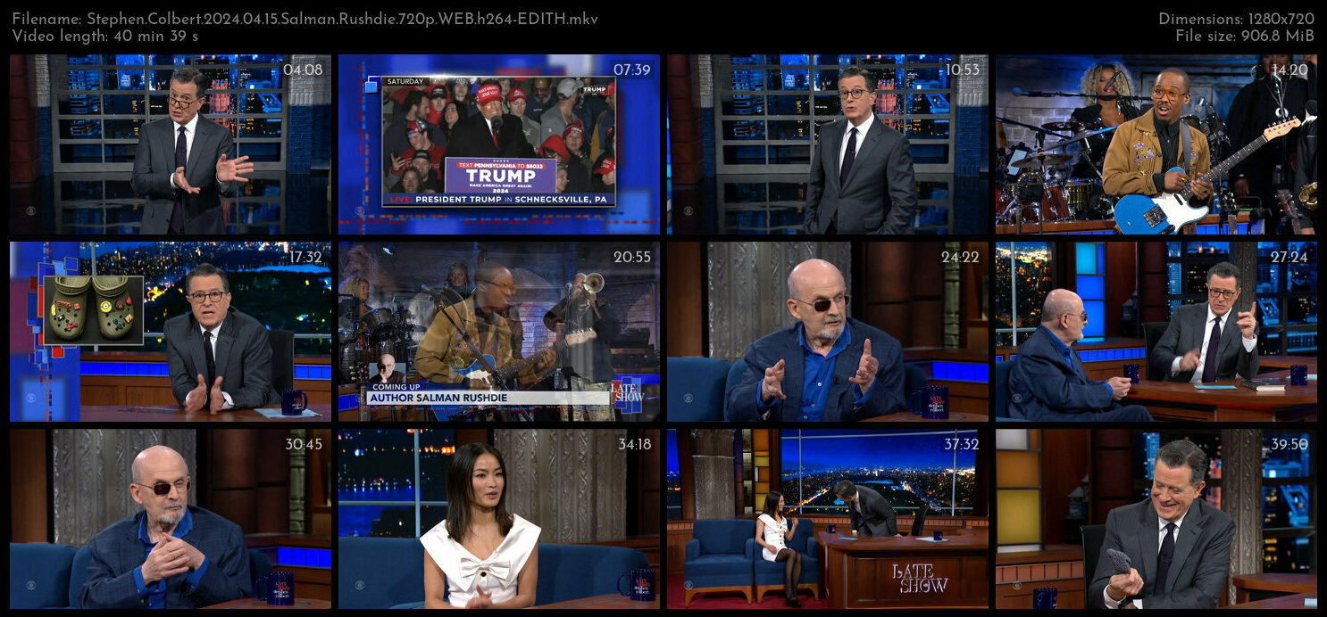 Stephen Colbert 2024 04 15 Salman Rushdie 720p WEB h264 EDITH TGx