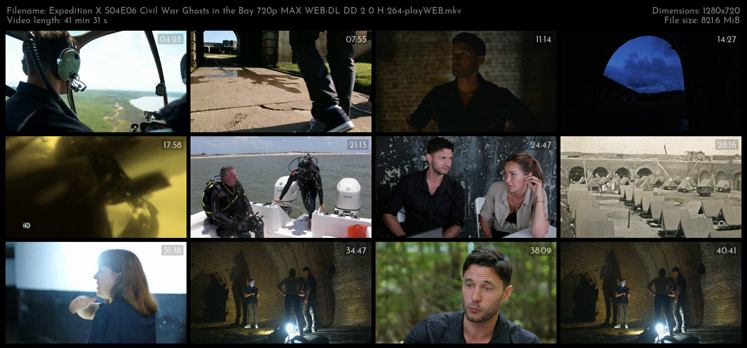 Expedition X S04E06 Civil War Ghosts in the Bay 720p MAX WEB DL DD 2 0 H 264 playWEB TGx