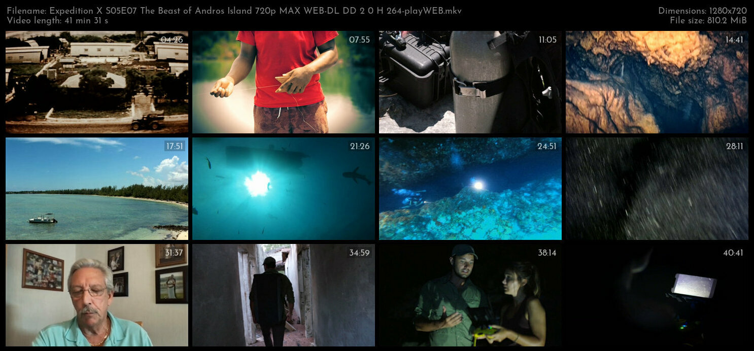 Expedition X S05E07 The Beast of Andros Island 720p MAX WEB DL DD 2 0 H 264 playWEB TGx