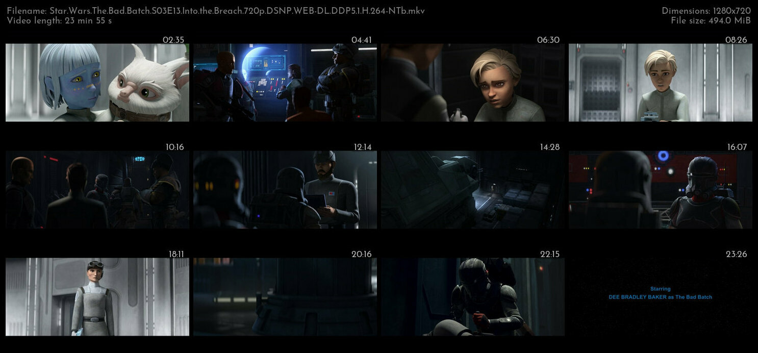 Star Wars The Bad Batch S03E13 Into the Breach 720p DSNP WEB DL DDP5 1 H 264 NTb TGx