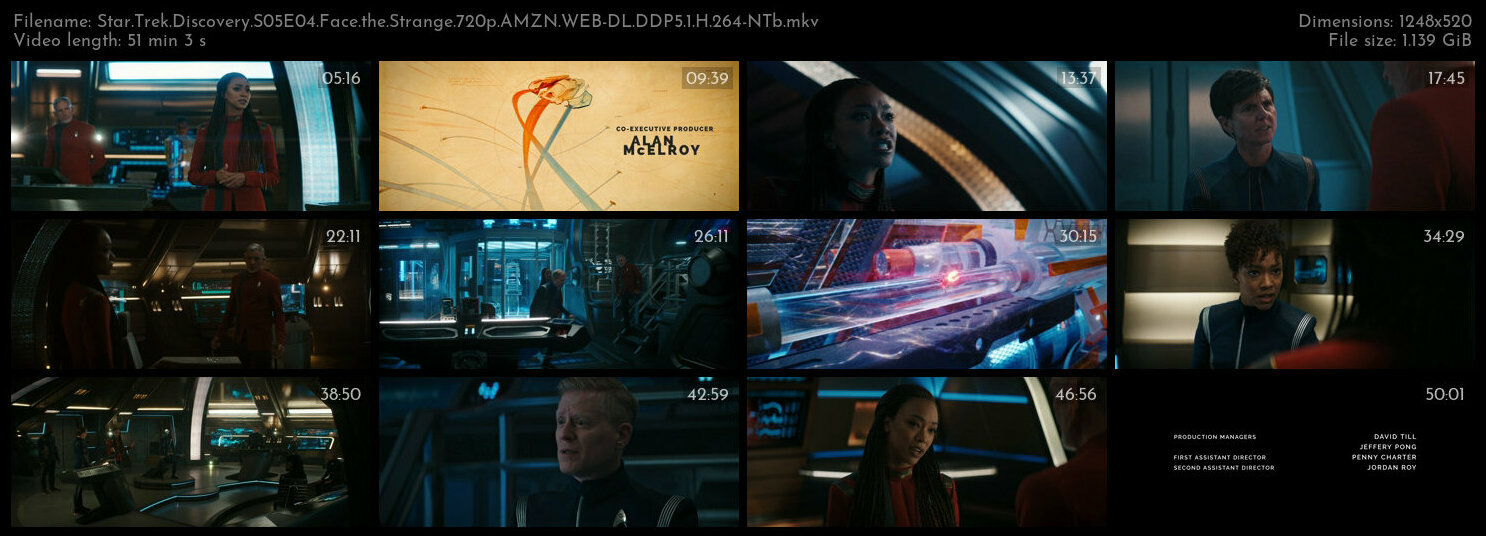 Star Trek Discovery S05E04 Face the Strange 720p AMZN WEB DL DDP5 1 H 264 NTb TGx