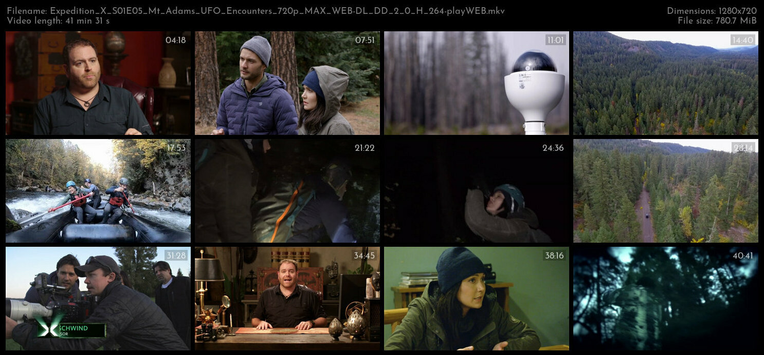 Expedition X S01E05 Mt Adams UFO Encounters 720p MAX WEB DL DD 2 0 H 264 playWEB TGx
