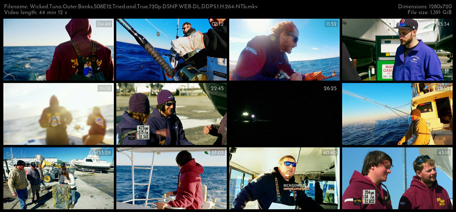 Wicked Tuna Outer Banks S08E12 Tried and True 720p DSNP WEB DL DDP5 1 H 264 NTb TGx