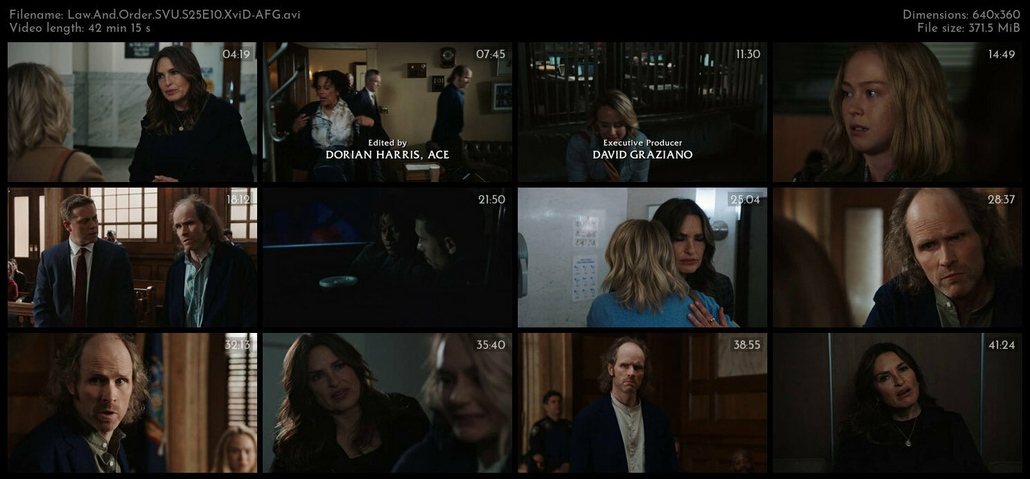 Law And Order SVU S25E10 XviD AFG TGx