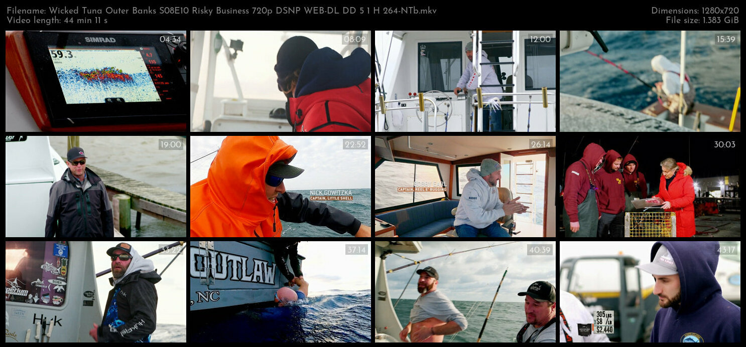 Wicked Tuna Outer Banks S08E10 Risky Business 720p DSNP WEB DL DD 5 1 H 264 NTb TGx