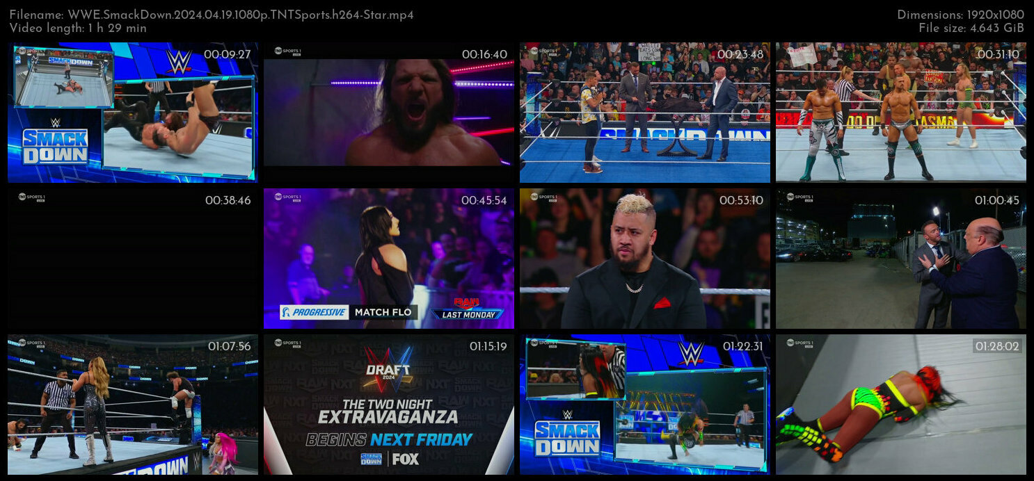 WWE SmackDown 2024 04 19 1080p TNTSports h264 Star TGx