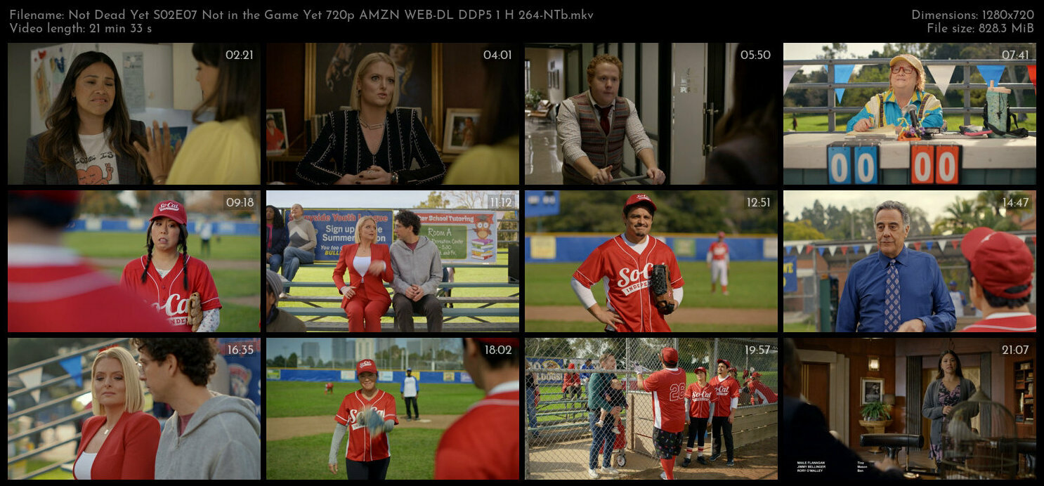 Not Dead Yet S02E07 Not in the Game Yet 720p AMZN WEB DL DDP5 1 H 264 NTb TGx