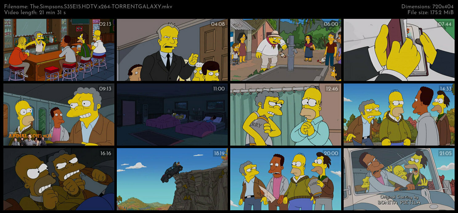The Simpsons S35E15 HDTV x264 TORRENTGALAXY