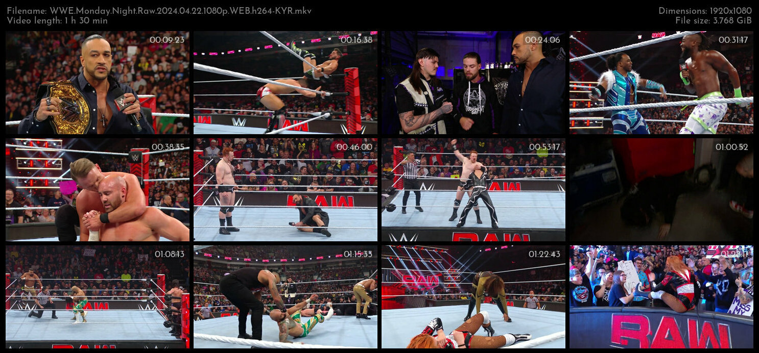 WWE Monday Night Raw 2024 04 22 1080p WEB h264 KYR TGx