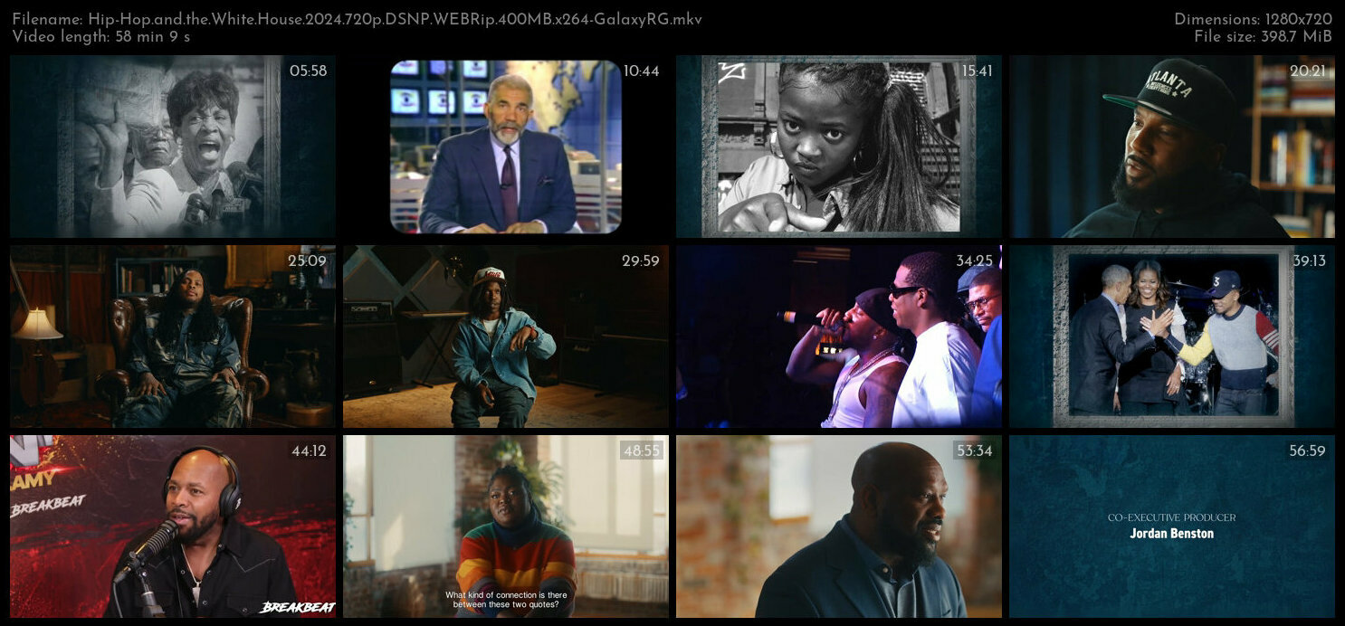 Hip Hop and the White House 2024 720p DSNP WEBRip 400MB x264 GalaxyRG