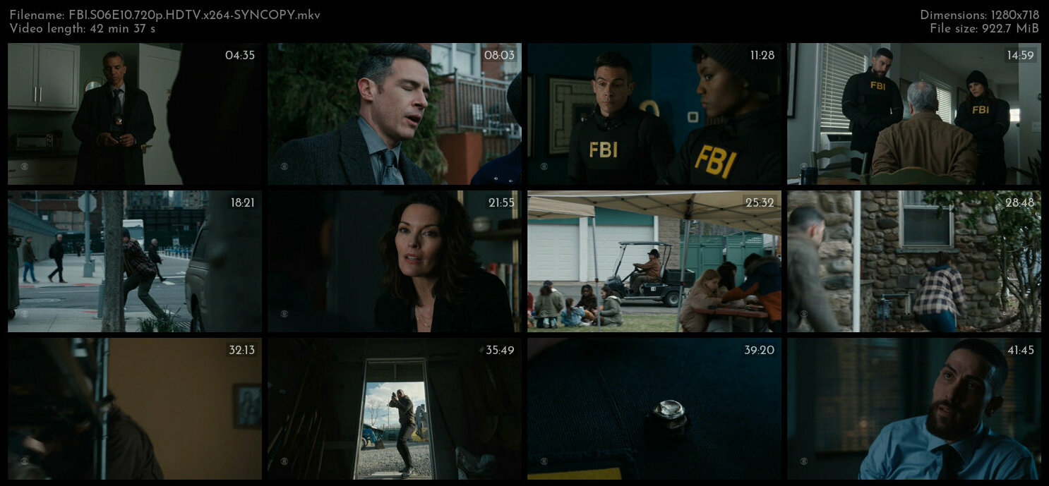 FBI S06E10 720p HDTV x264 SYNCOPY TGx