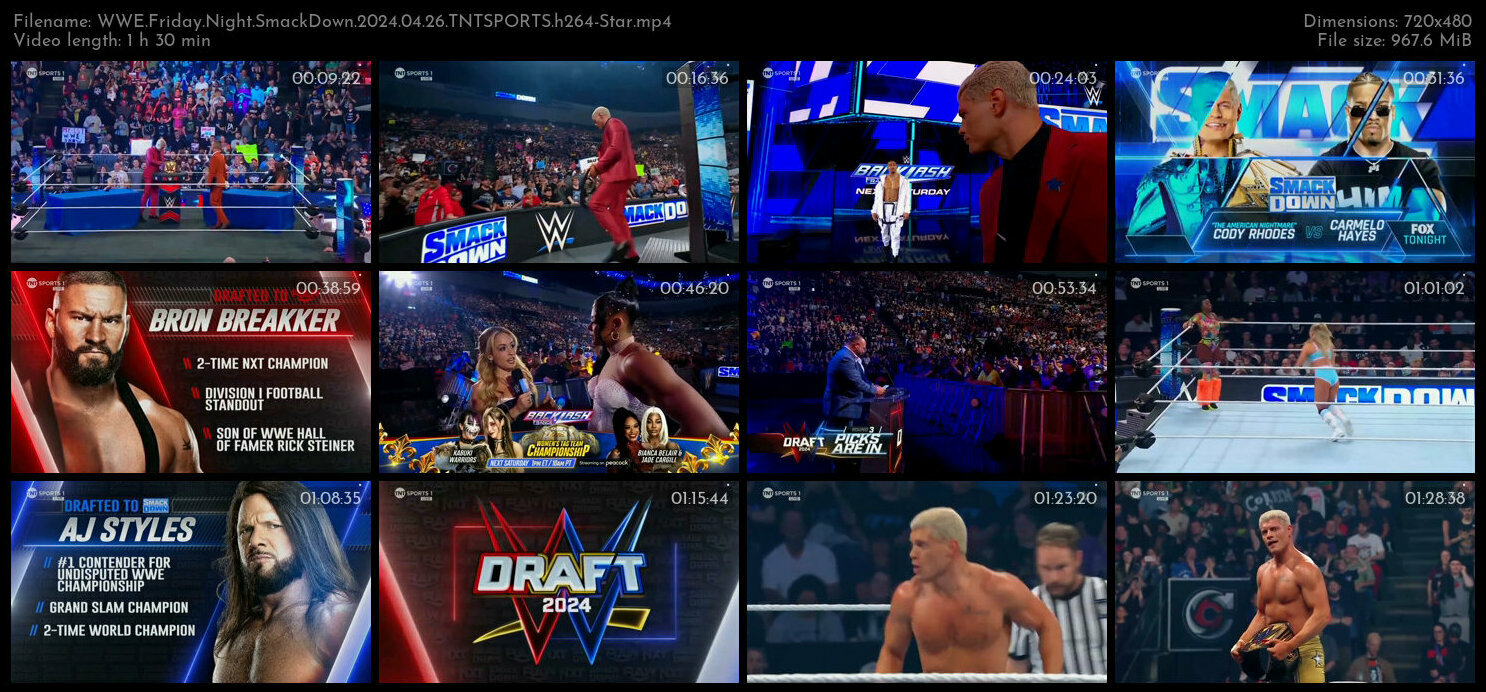 WWE Friday Night SmackDown 2024 04 26 TNTSPORTS h264 Star TGx