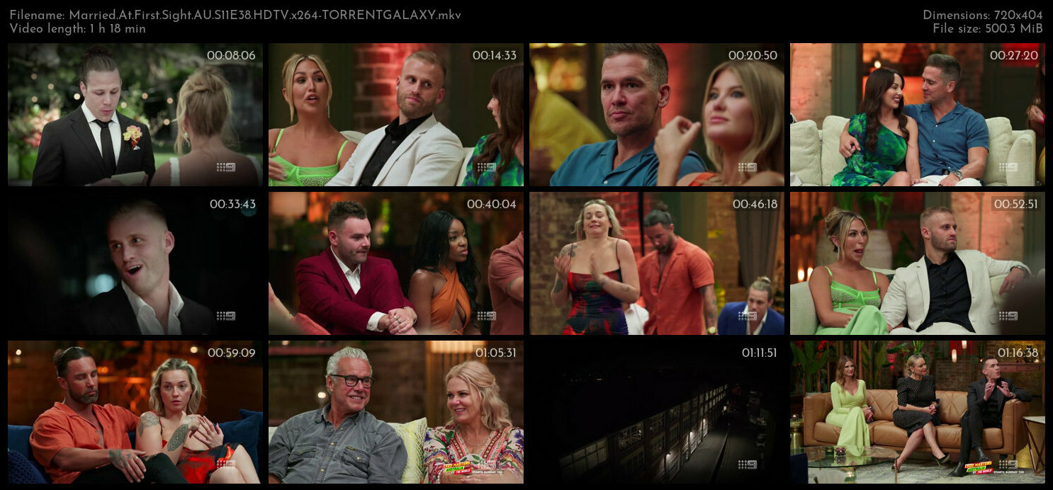 Married At First Sight AU S11E38 HDTV x264 TORRENTGALAXY