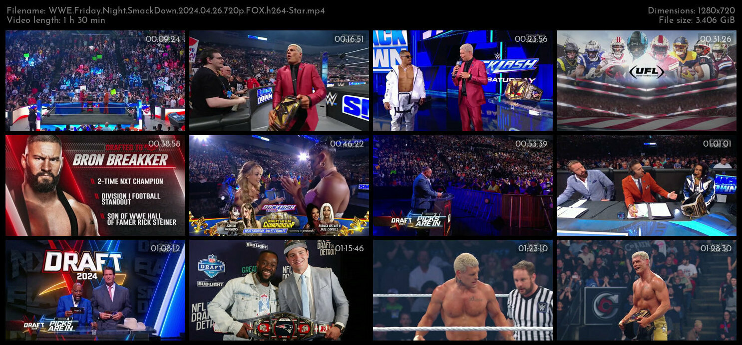 WWE Friday Night SmackDown 2024 04 26 720p FOX h264 Star TGx
