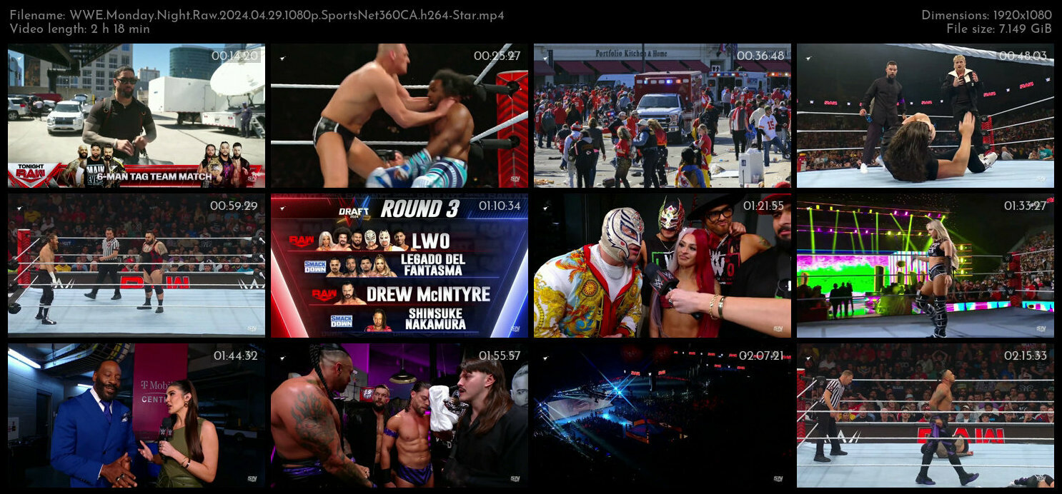 WWE Monday Night Raw 2024 04 29 1080p SportsNet360CA h264 Star TGx