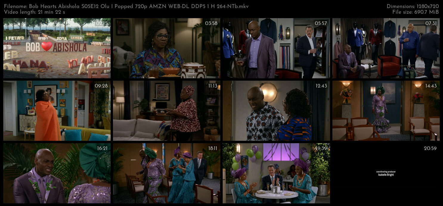 Bob Hearts Abishola S05E12 Olu I Popped 720p AMZN WEB DL DDP5 1 H 264 NTb TGx