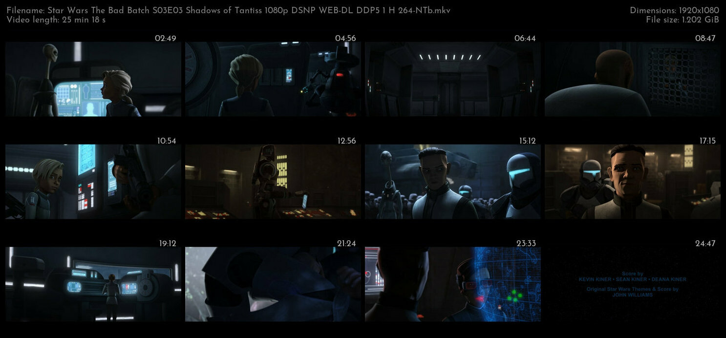 Star Wars The Bad Batch S03E03 Shadows of Tantiss 1080p DSNP WEB DL DDP5 1 H 264 NTb TGx