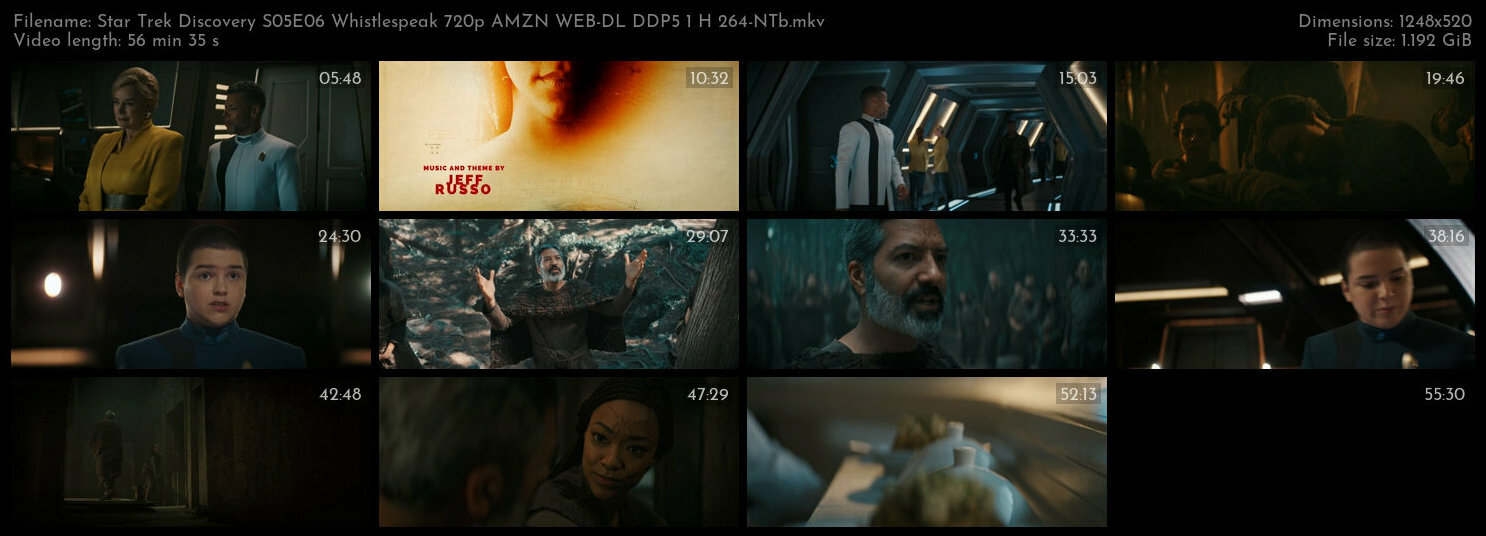 Star Trek Discovery S05E06 Whistlespeak 720p AMZN WEB DL DDP5 1 H 264 NTb TGx