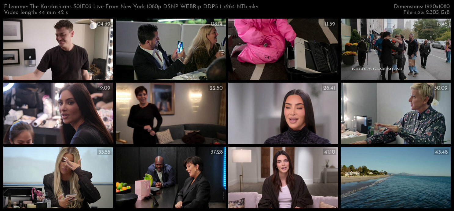 The Kardashians S01E03 Live From New York 1080p DSNP WEBRip DDP5 1 x264 NTb TGx