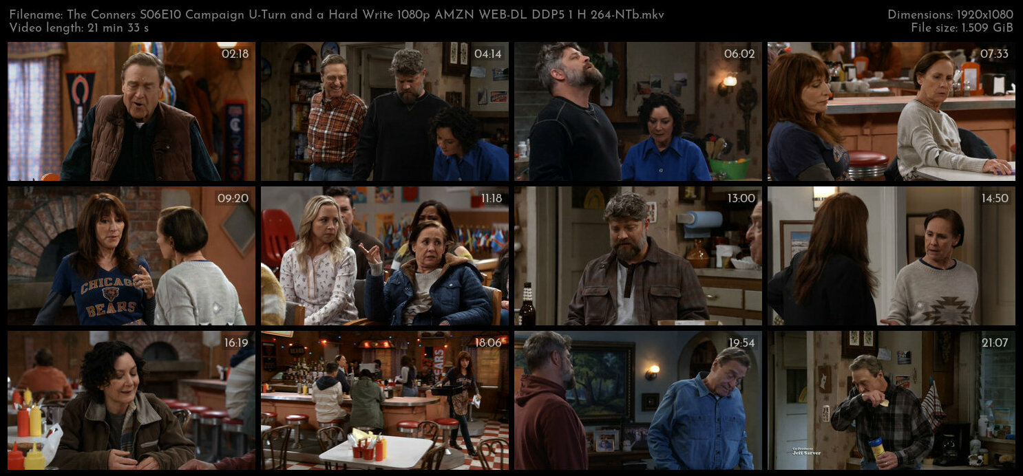 The Conners S06E10 Campaign U Turn and a Hard Write 1080p AMZN WEB DL DDP5 1 H 264 NTb TGx