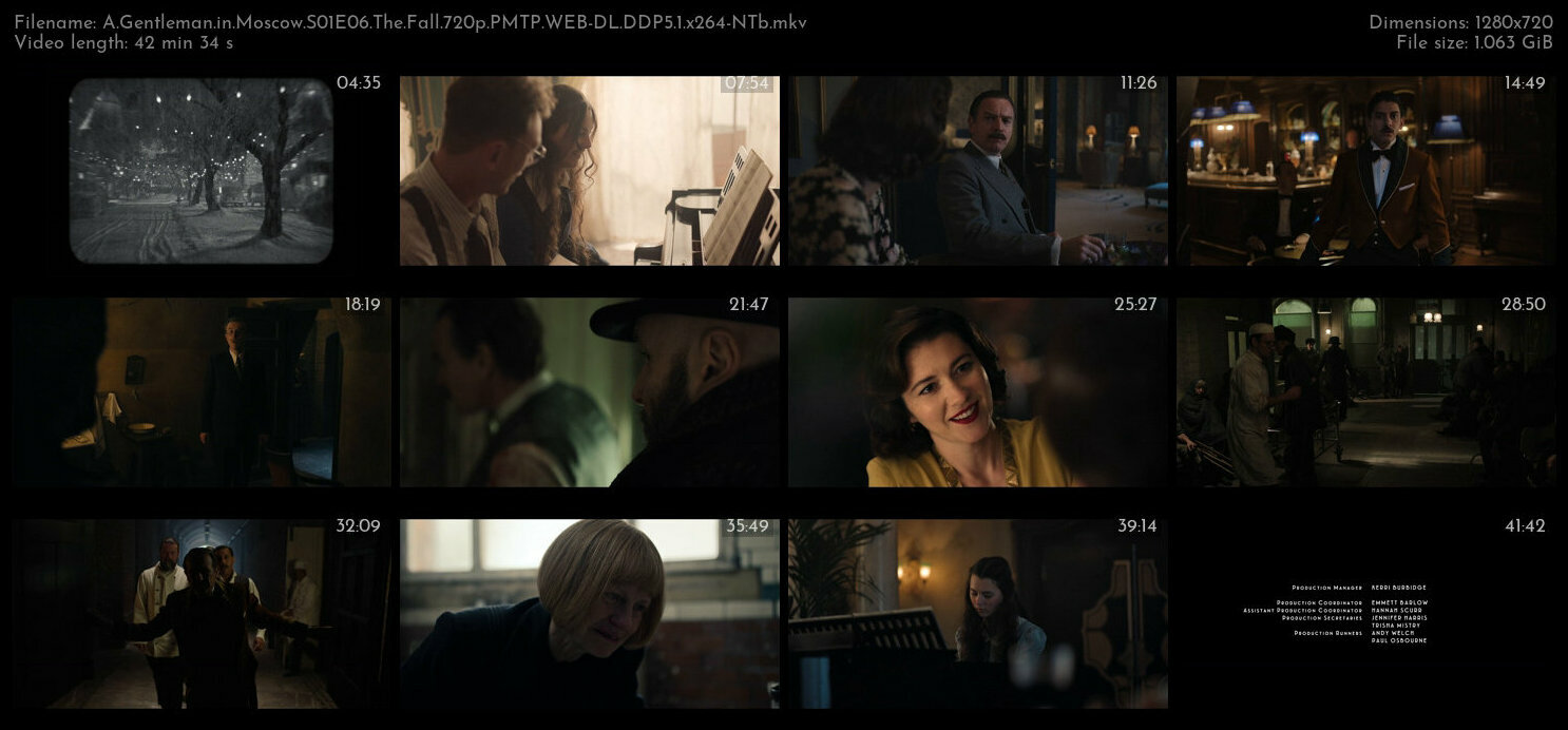 A Gentleman in Moscow S01E06 The Fall 720p PMTP WEB DL DDP5 1 x264 NTb TGx