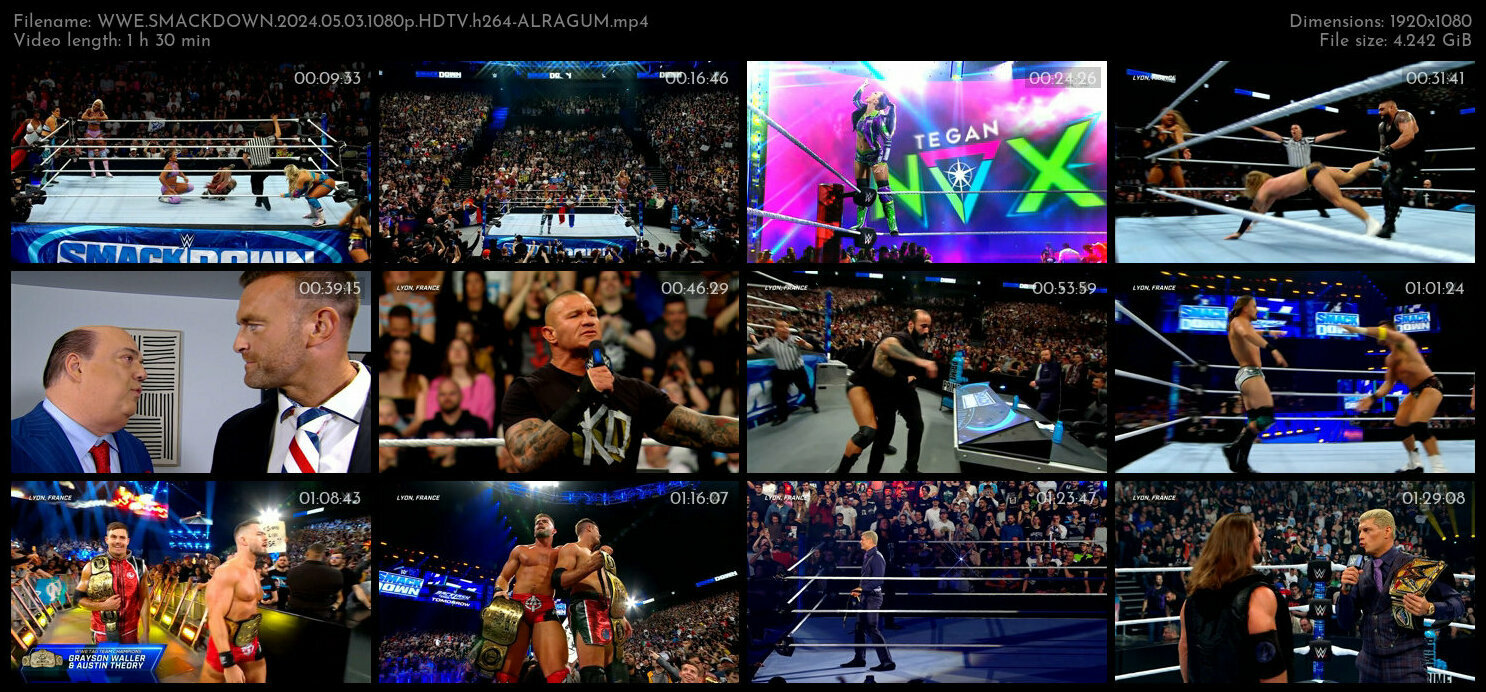 WWE SMACKDOWN 2024 05 03 1080p HDTV h264 ALRAGUM TGx