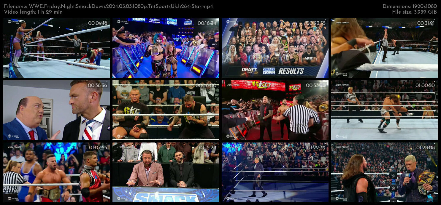 WWE Friday Night SmackDown 2024 05 03 1080p TntSportsUk h264 Star TGx