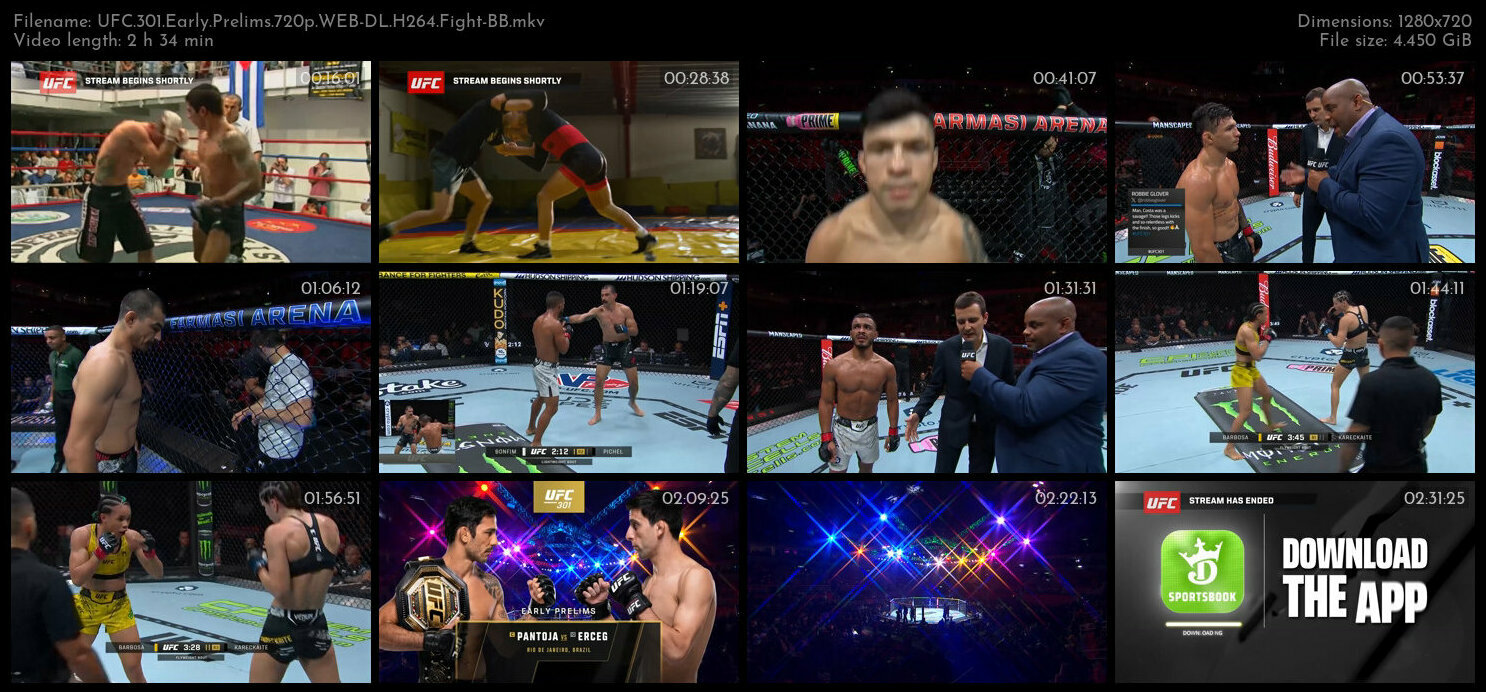 UFC 301 Early Prelims 720p WEB DL H264 Fight BB