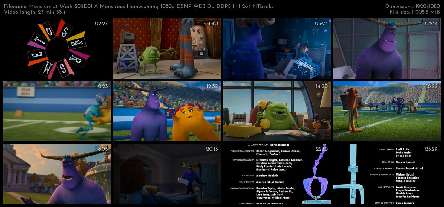 Monsters at Work S02E01 A Monstrous Homecoming 1080p DSNP WEB DL DDP5 1 H 264 NTb TGx