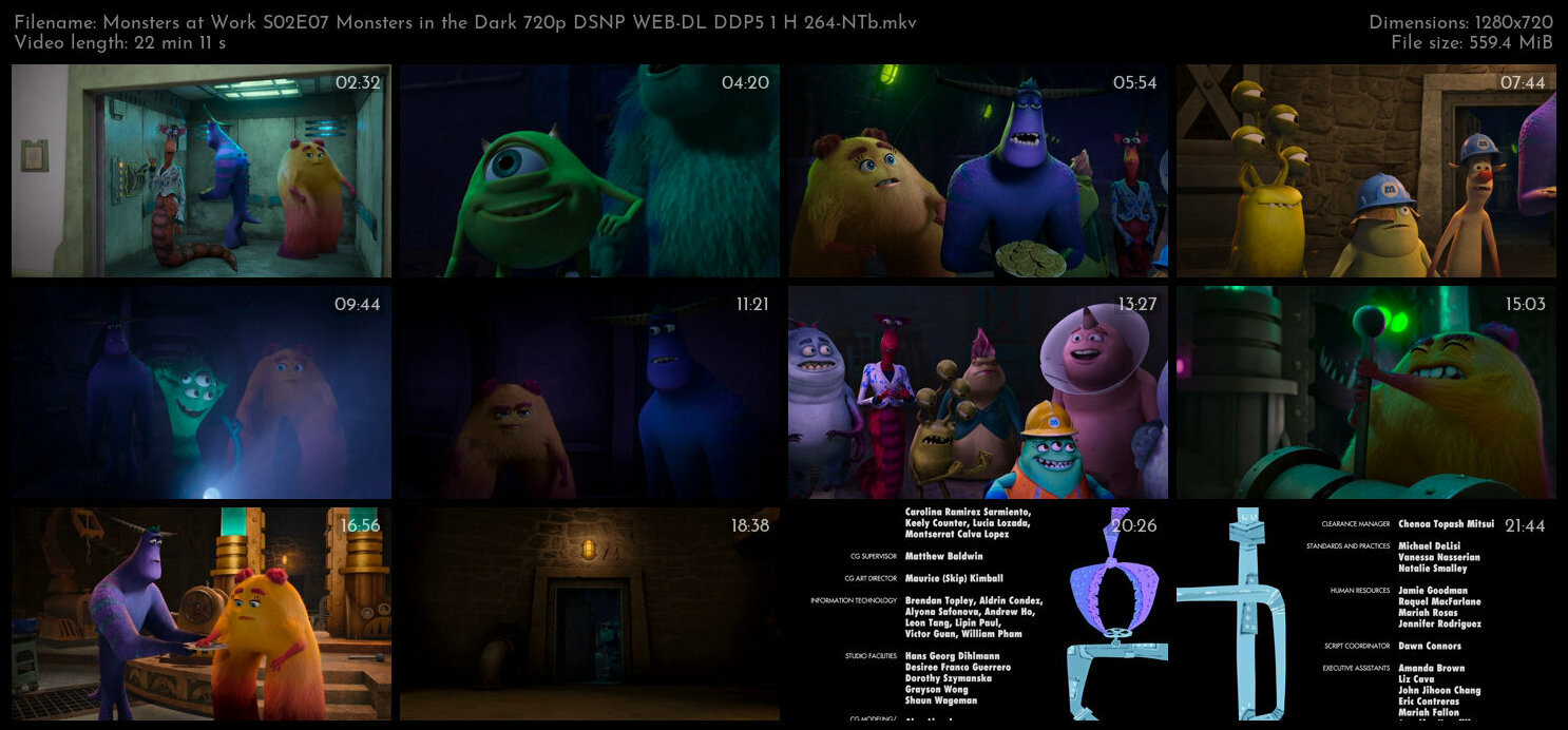 Monsters at Work S02E07 Monsters in the Dark 720p DSNP WEB DL DDP5 1 H 264 NTb TGx