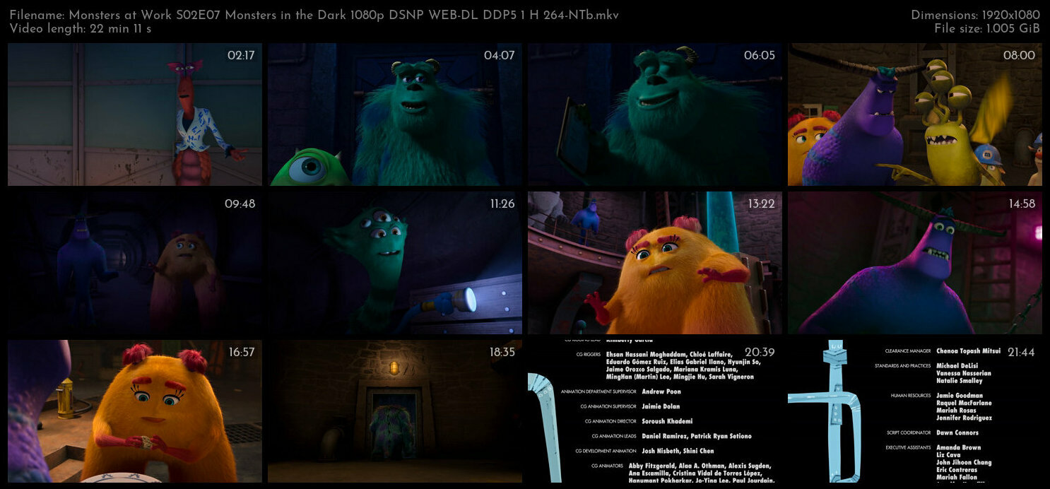 Monsters at Work S02E07 Monsters in the Dark 1080p DSNP WEB DL DDP5 1 H 264 NTb TGx