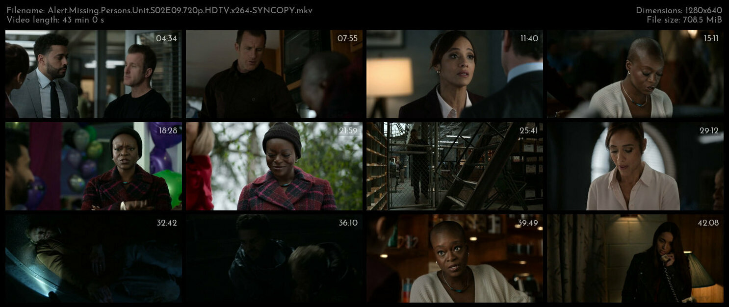 Alert Missing Persons Unit S02E09 720p HDTV x264 SYNCOPY TGx