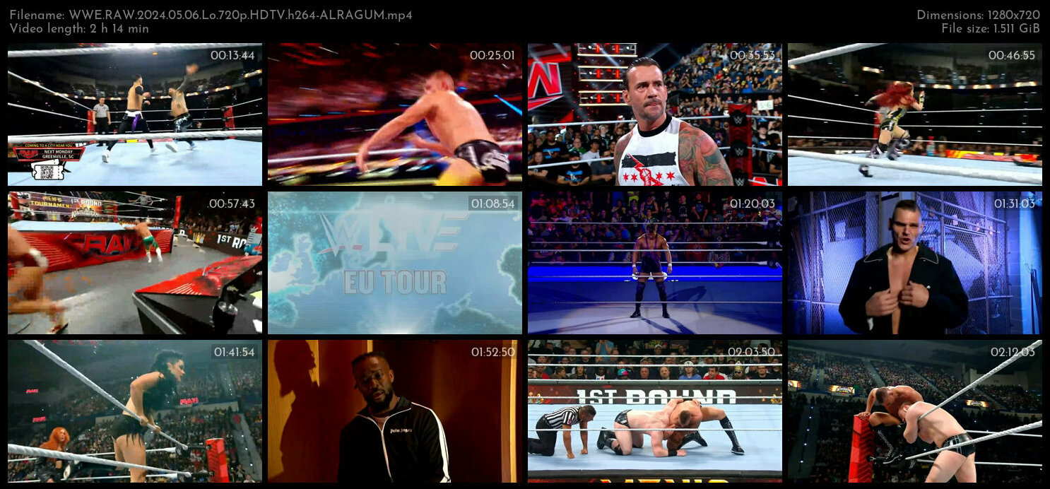 WWE RAW 2024 05 06 Lo 720p HDTV h264 ALRAGUM TGx