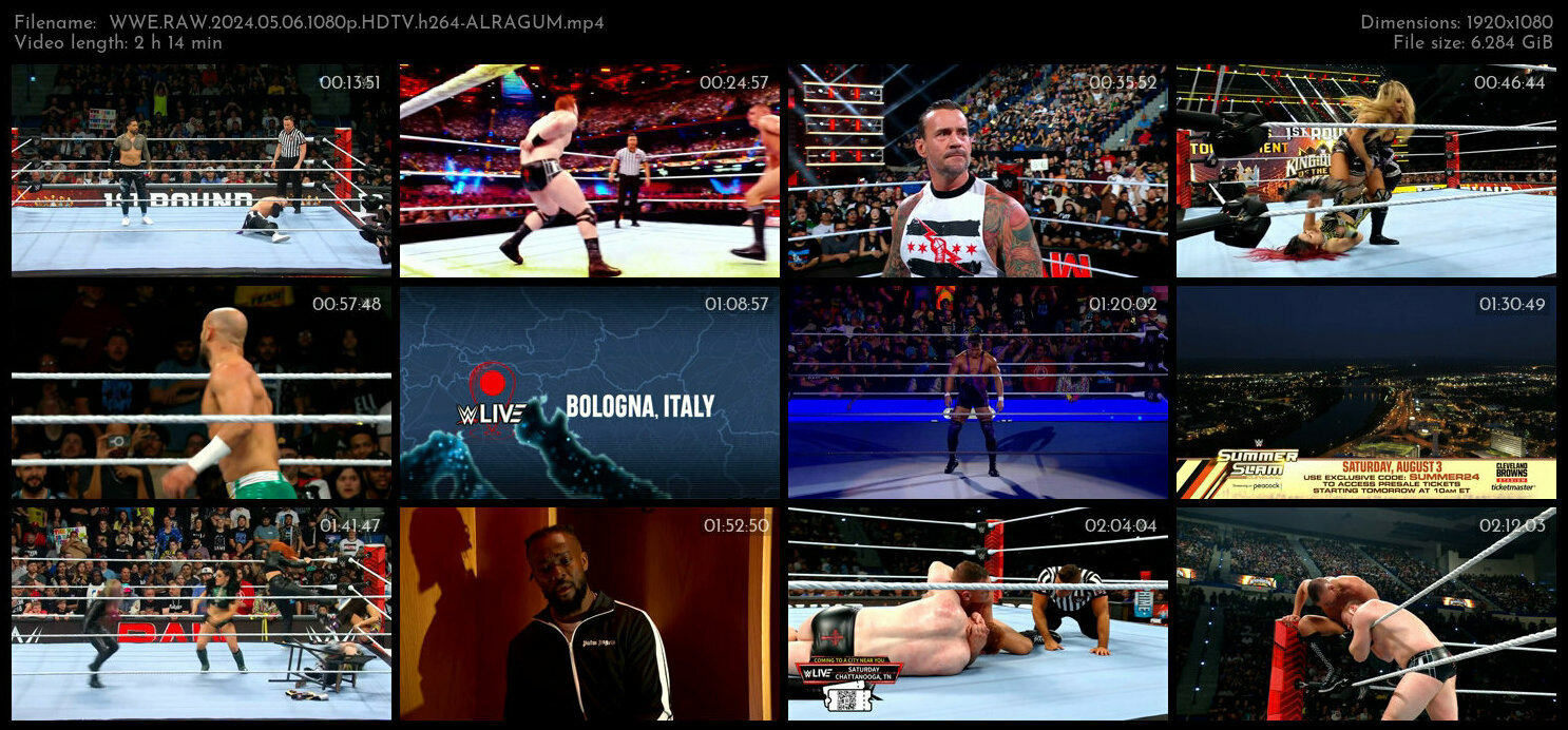WWE RAW 2024 05 06 1080p HDTV h264 ALRAGUM TGx